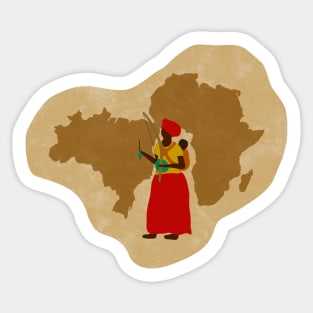 capoeira mãe africa Sticker